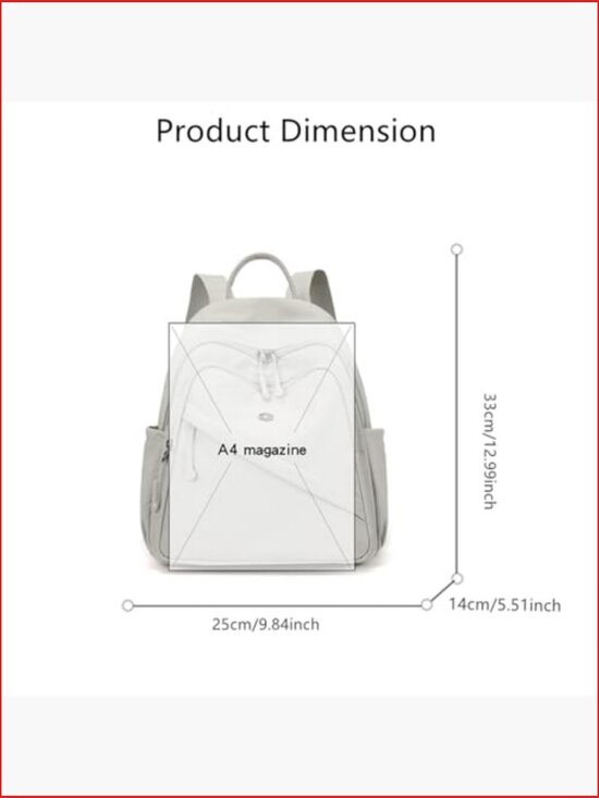 Mini Nylon Travel Backpack Purse, Cute Lightweight Daypack for Women main image 6